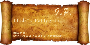 Illés Pellegrin névjegykártya